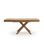 mesa elevable convertible helena extensible comedor centro salon comedor chapa natural moderna bateria