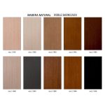 muestrario acabados colores madera natural haya barnizada pemi mesas sillas