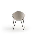 detalle silla moderna tabula metalica tapizada hogar contract vanguardista salon comedor