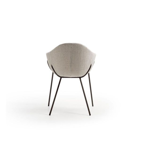 detalle silla moderna tabula metalica tapizada hogar contract vanguardista salon comedor