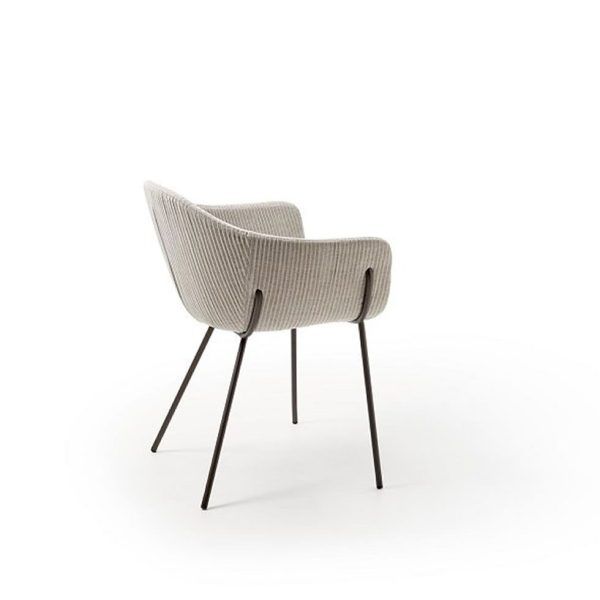 silla moderna tabula metalica tapizada hogar hosteleria contract vanguardista salon comedor