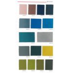 carta colores tejido brunei tapizado descanso sofa froca