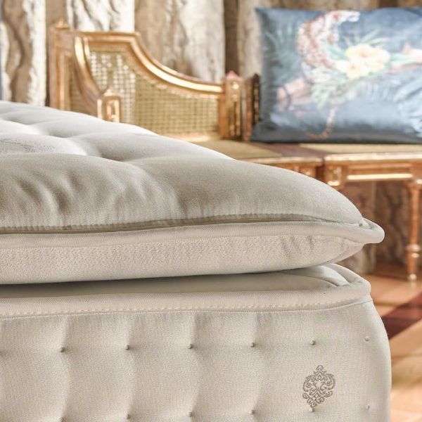 detalle topper silvana fibras naturales viscoelastica descanso
