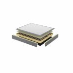 Base tapizada fija en madera DYLA con patas metálicas Ecus - Imagen 4