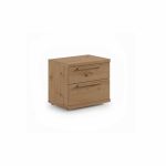 mesita noche argan moderna industrial melamina 2 cajones tirador dormitorio matrimonio juvenil