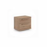 mesita noche moderna melamina 2 cajones tirador argan dormitorio matrimonio juvenil