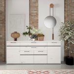 ambiente aparador moderno lara puertas cajones hogar nordico almacenaje madera