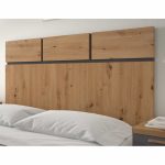 cabezal melamina moderno andy artisan grafito dormitorio matrimonio colgar