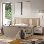 dormitorio matrimonio berni melamina canape cabezal mesitas noche moderno