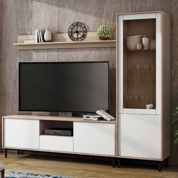 mueble salon modular moderno melamina menorca almacenaje composicion comedor