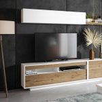 detalle muebles modular salon moderno mahon melamina almacenaje comedor