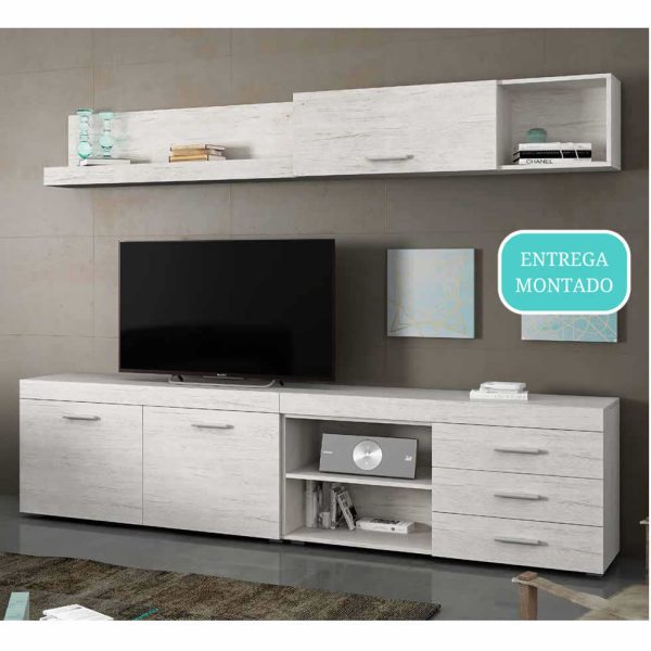 mueble composicion salon comedor silence mderno melamina