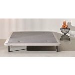 base tapizado bremen dormitorio patas metálicas perfilada descanso
