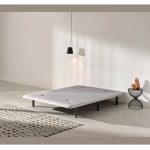 base tapizado bremen dormitorio patas metálicas perfilada descanso