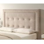 cabezal moderno tapizado aloe botones dormitorio descanso