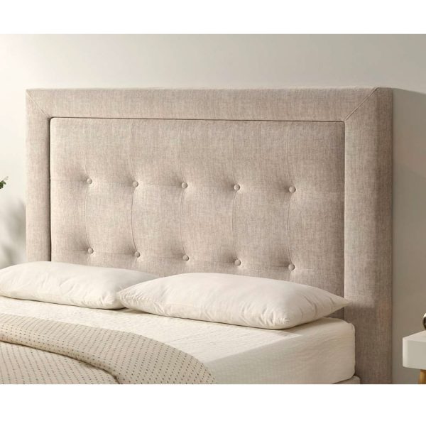 cabezal moderno tapizado aloe botones dormitorio descanso