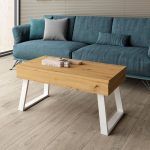 mesa centro moderna nordica elevable lorenca expositor