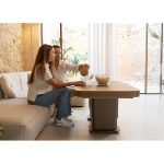 Mesa elevable de centro comedor eléctrica ELEGANT 120x75 cm ambiente