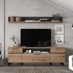 mueble salon moderno nordico patas vito cajones puerta hogar madera ramis
